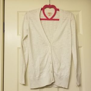 White cardigan
